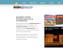 Tablet Screenshot of magma-firestop.dk